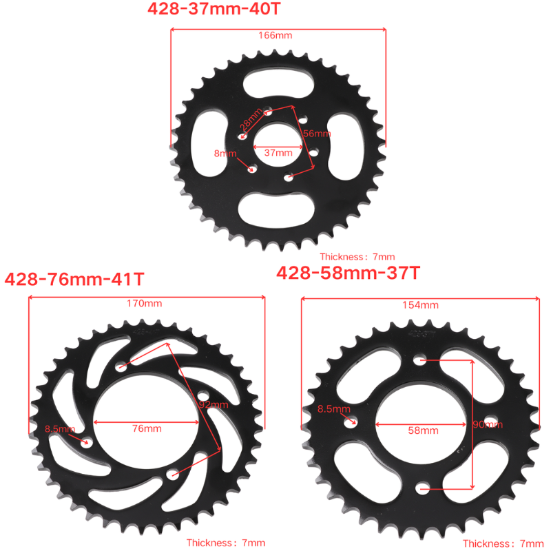 428 Link 37T/40T/41T/45T/48T M - Motorcycle Gear Ratio incelemesi ve fiyatı